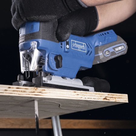Scheppach stiksav BC-JS254-X 20V, solo. Billedet viser produktet med hvid baggrund