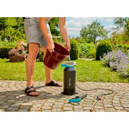 GARDENA Comfort tryksprøjte 5L GARDENA Comfort tryksprøjte 5 liter. Billedet viser produktet forfra.
