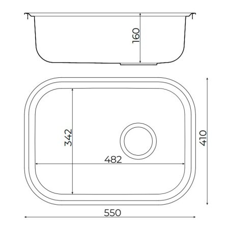 Adora Bonum A køkkenvask Adora Bonum A køkkenvask til nedfældning i bordplade