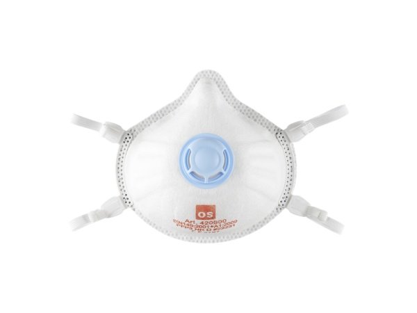 OS engangsmaske med ventil