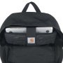 Carhartt Single Compartment rygsæk 23L i sort og vandafvisende materiale. Billedet viser produktet indvendigt.