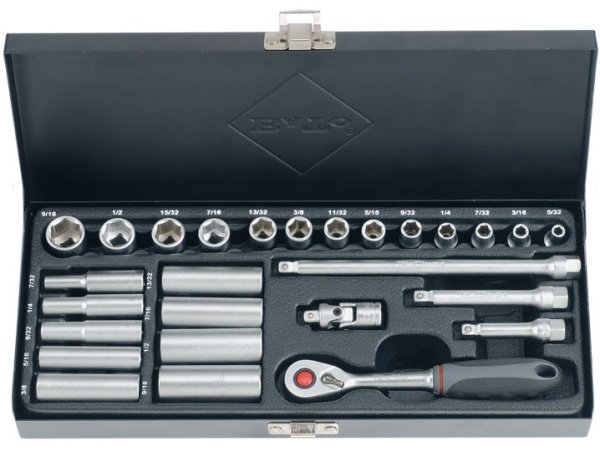 BaTo topnøglesæt 1/4"