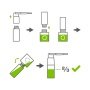 Pica Powder refill. Illustrationer af produkt