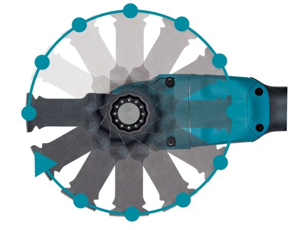 Makita multicutter, produkt set forfra