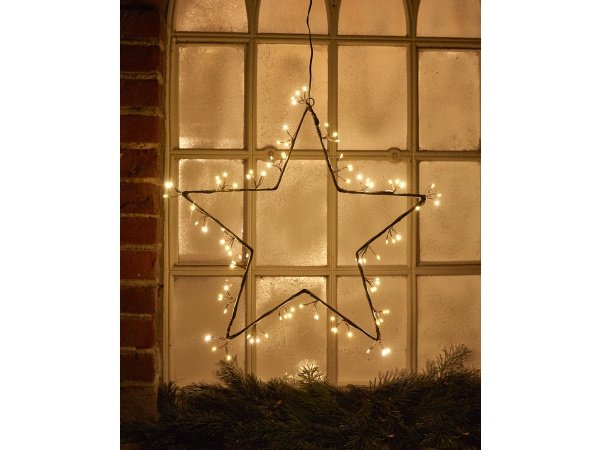 Dacore LED trådstjerne sort