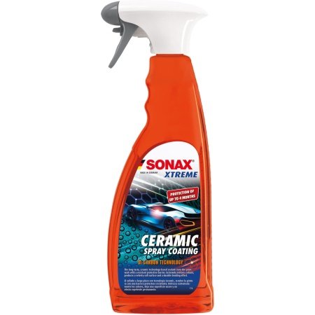 Opnå en strålende glans og effektiv beskyttelse med SONAX Xtreme keramisk spraybelægning. Denne 750 ml spray giver en kraftfuld afperlingseffekt. 