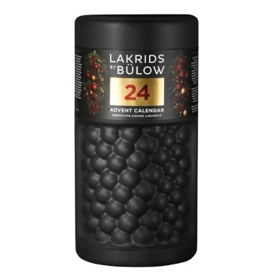 Lakrids by Bülow julekalender 2025 large. 690 g chokoladeovertrukket lakrids. 