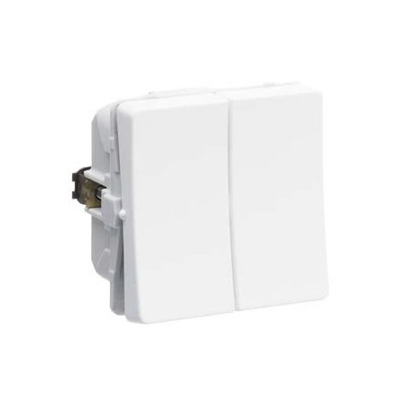 LK FUGA hvid afbryder krone 1 modul