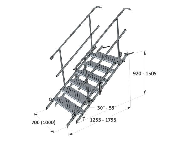Materielhuset byggepladstrappe