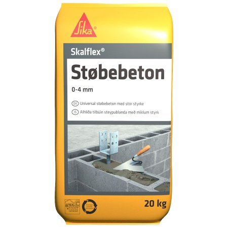 Skalflex støbebeton/tørbeton