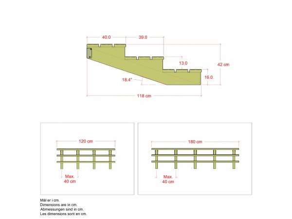 Plus terrassetrappe 3 trin