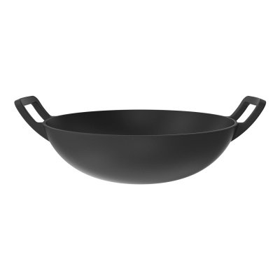 Nexgrill Protouch wok i støbejern Ø30 cm. Billedet viser produktet forfra.