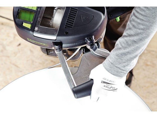 Festool kantlimer. Produkt og tilbehør vises