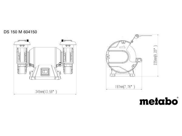 Metabo bænksliber DS 150 M Metabo bænksliber