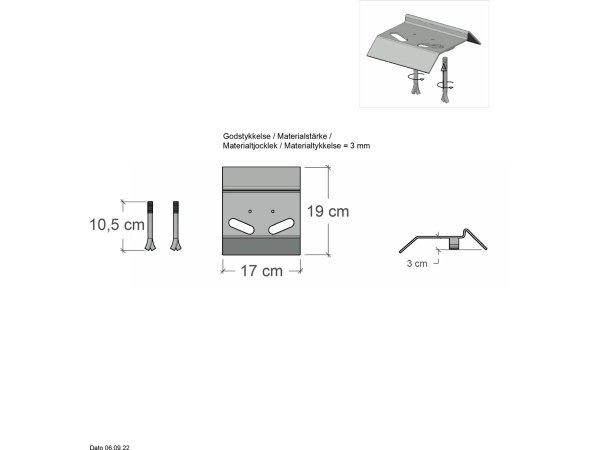 Plus anslagsplade 2448-1