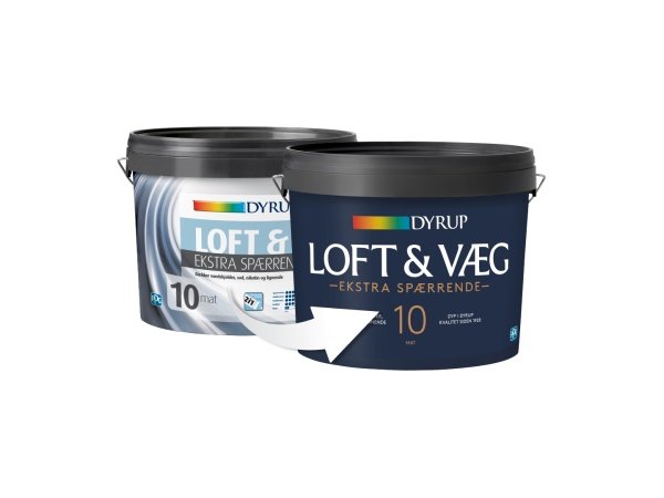 Dyrup væg & loft 10 mat hvid