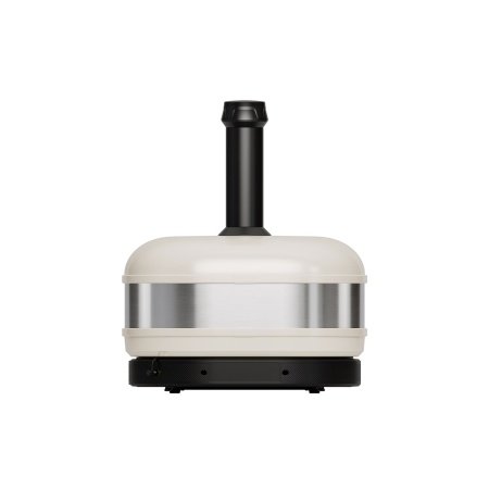 Gozney Dome pizzaovn Gozney Dome pizzaovn Gen 2.0, Dual Fuel, bone. Billedet viser produktet forfra og tændt.