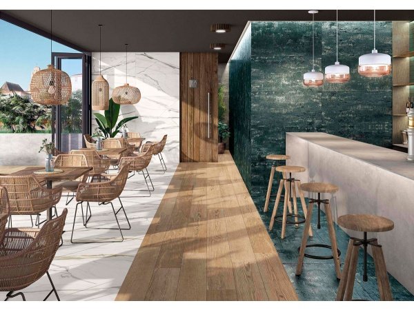 Tau Cerámica Metal flise, grøn, 60 x 120 cm