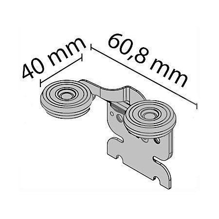 Svalk topstyr fjederbelastet