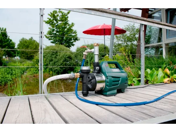 Metabo husvandværk, produkt set forfra