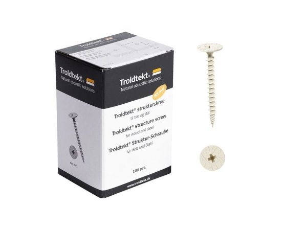 Troldtekt træbetonskrue lys