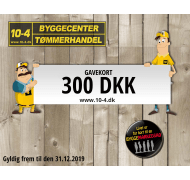 10-4 gavekort kr. 300,- 10-4 gavekort kr. 300,-