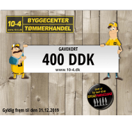 10-4 gavekort kr. 400,- 10-4 gavekort kr. 400,-