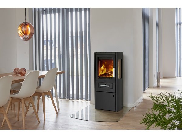 Varde glasplade bue i front