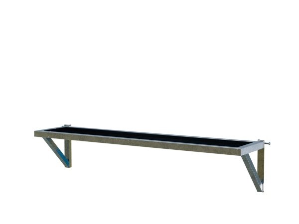 Wimex hegnsbænk sort 407 x 390 x 1908 mm