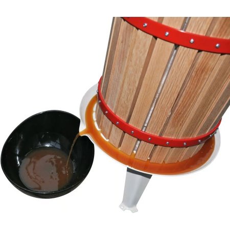 Grouw frugtpresser i egetræ 12 ltr