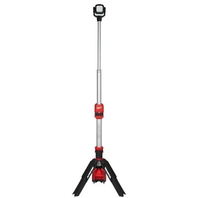 Milwaukee arbejdslampe m/stativ M12 SAL-0. Billedet viser produktet forfra.