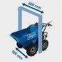 Scheppach minidumper DP3000. Miljøbilledet viser produktet i brug.