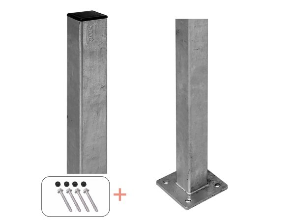 Plus stålstolpe m/fod