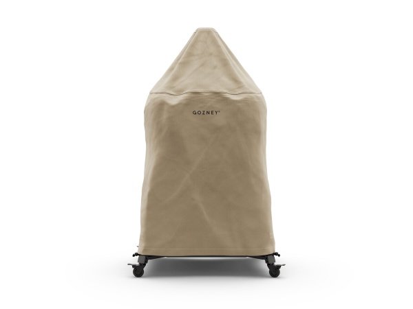 Gozney Dome betræk Gozney Dome Gen 2.0 betræk langt i beige. Billedet viser produktet forfra.