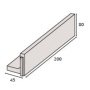 IBF Parkline Støttemur 80 80 x 200 x 45 cm L-element
