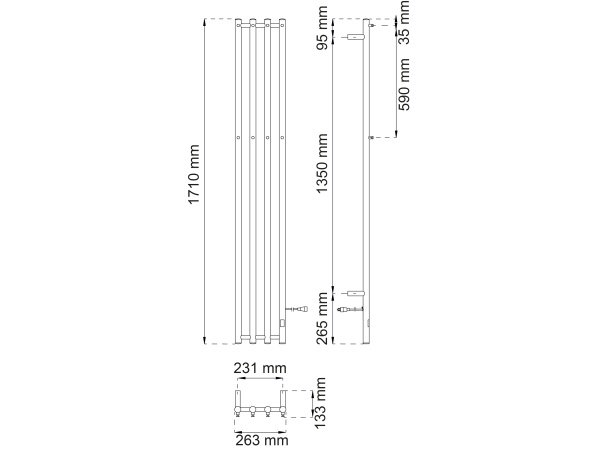 Håndklædetørrer Heather 04