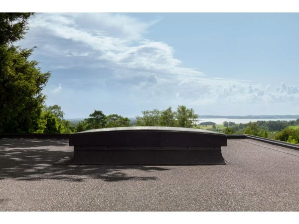 Velux fladtagsvindue buet glas