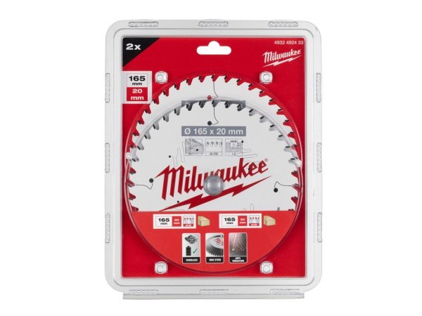Milwaukee rundsavklinger 2-pak