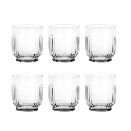 Aida drikkeglas 6 stk. klar Aida drikkeglas 6 stk. klar. 33 cl. Billedet viser produktet med hvid baggrund.
