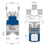 Scheppach EXC815 minigraver - Stregtegning