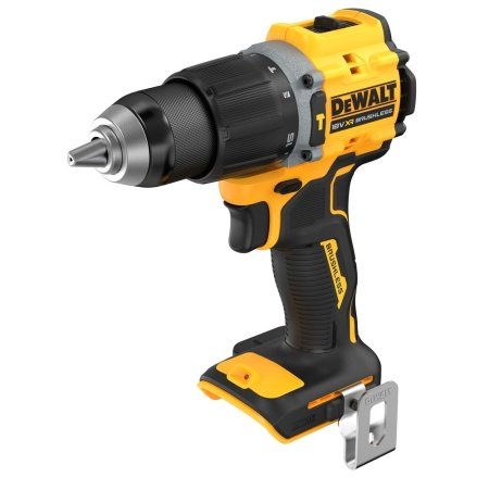 Dewalt 18V XR kulløs slagboremaskine Dewalt 18V XR kulløs kompakt slagboremaskine, Solo. Billedet viser produkt forfra.