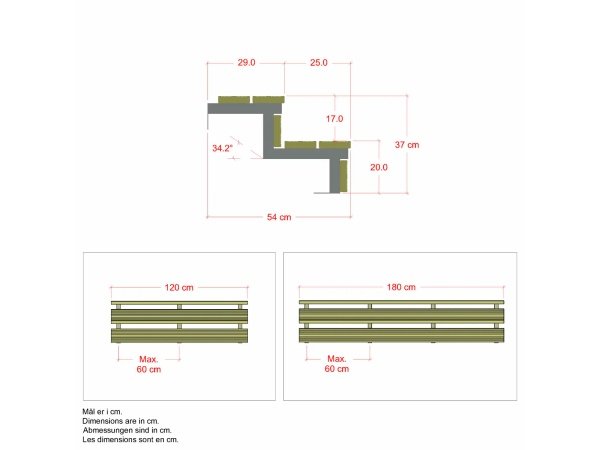 Plus terrassetrappe 2 trin