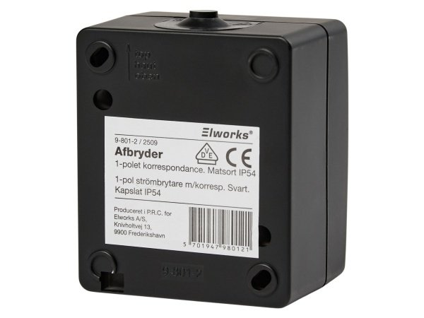 Elworks afbryder m/korresp., produkt set forfra