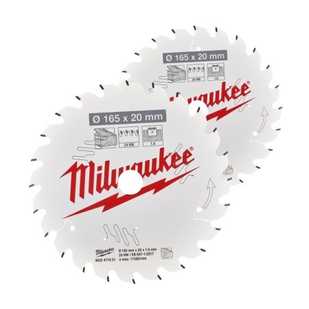 Milwaukee rundsavklinger 2-pak