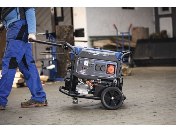 Scheppach generator SG7100X 5400W. Billedet viser produktet med hvid baggrund.