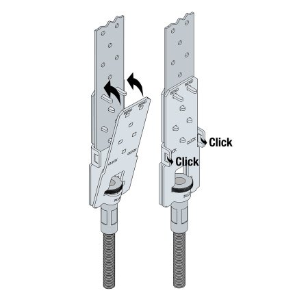 Simpson Strong-Tie Bandlock® Pro BPTD sokkelanker Simpson Strong-Tie Bandlock® Pro BPTD sokkelanker