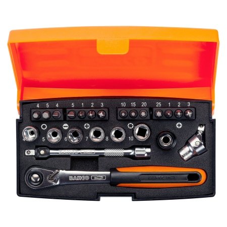 Bahco topnøgle/bitssæt 1/4"
