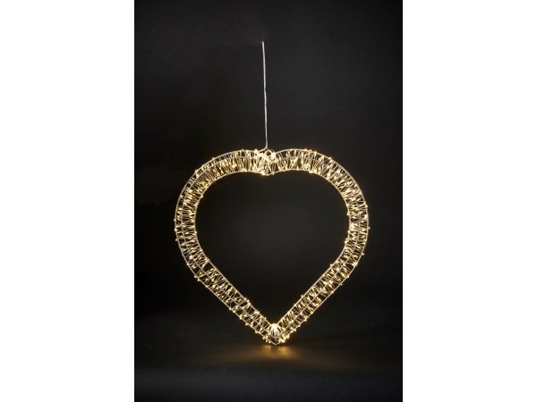 Dacore LED-hjerte Dacore LED-hjerte m/480 microlys, Ø40 cm