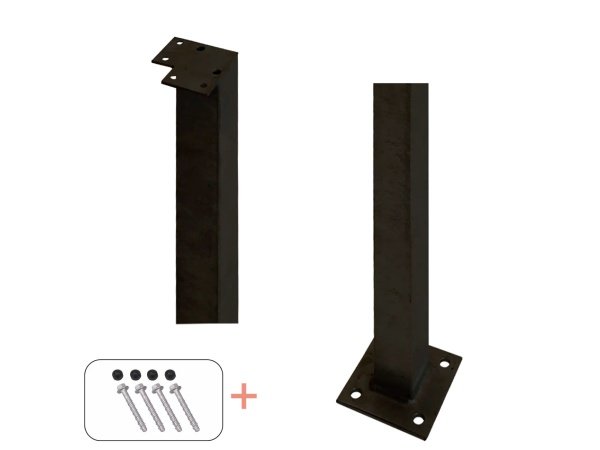 Plus hjørne stålstolpe m/fod