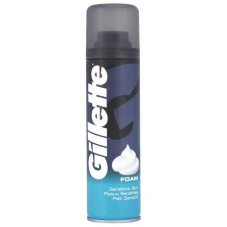 Monet rive ned delikatesse Gillette Sensitive Skin barberskum 200ml t/sensitiv hud - 10-4.dk